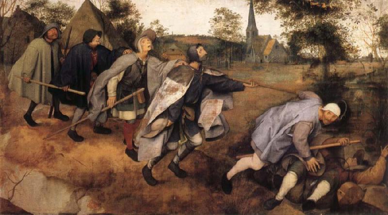 BRUEGEL, Pieter the Elder Parable of the Blind Leading the Blind oil painting image